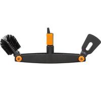 Système professionnel de nettoyage de gouttières avec brosse et racloir réglables - Largeur 45 cm - noir/orange - QuikFit 1001414