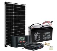 Système solaire 100W AGM batterie 101Ah 12V batterie système complet BIG-L Of...