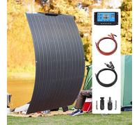 Système solaire flexible - 200 W - Pliable - Ultrafin - Léger - Panneau solaire pour camping-car