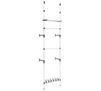 Système télescopique en aluminium pour le dressing avec l'étagère et les | Aluminium, hauteur réglable, gain de place, montage simple, utilisation universelle