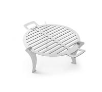Système TRICA : gril de camping portable avec construction en acier inoxydable et support stable.