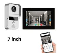 Système vidéo IP sans fil - Système d'intercom - Caméra de porte - Sonnette vidéo - Interphone vidéo