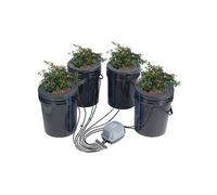 VEVOR DWC Hydroponics Grow System, système de culture hydroponique avec kit Top-Drip, Deep Water Culture 5 gallons 4 seaux, avec pompe à air, pierres à air et indicateur de niveau d'eau pour légumes à