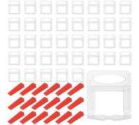 Systèmes de positionnement de carreaux réutilisables - 800 pièces - Régulateurs de carreaux pratiques - Kit de nivellement - Amélioration de l'alignement des carreaux