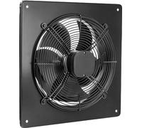 SYSTERM Ventilateur mural axial avec roulement à billes, ventilateur industriel en acier pour fonctionnement continu, tailles 200, 250, 300, 350, 400, 450 mm. (aRok 400 mm, 3955 m3/h)