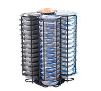SYSYLY Porte Capsules Compatible pour Tassimo,Porte Dosette Café,Supports pour Capsules de Café,Rangement Capsule Rotatif,Distributeur Capsules Café,Noir.