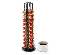 SYSYLY Porte Capsules pour 40 Dosettes ,Rangement Capsule Rotatif Compatible avec Nespreso,Distributeur Capsules Café,Noir.