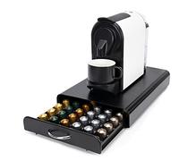 SYSYLY Tiroirs à capsules de café compatible pour Nespresso Capsules. | Tiroir de rangement pour 60 capsules,Boîte de rangement pour capsules,Porte dosettes de café,Supports pour Capsules.Noir.