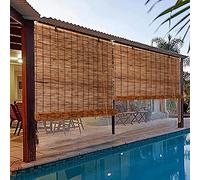 SYTH Store Bambou Exterieur,Rideaux Store,Pare Soleil pour Fenetre,Store Fenetre Terrasse,Stores Enrouleurs Occultants Interieur,Rideau en Roseau Store,Protection de la Vie privée,avec Accessoires