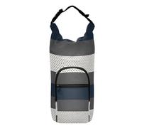 SyXIOP Bolso para Botella De Agua Porte-bouteille d'eau polyvalent à pois blancs gris bleu marine pour sac à dos 51/61/81/1,2 l pour la marche quotidienne, la randonnée et d'autres activités de plein