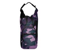 SyXIOP Bouteille d'eau de style gothique avec motif licornes jade violet avec sac de transport pour sac à dos 50/61/81/1,2 l pour la marche quotidienne, la randonnée et d'autres activités de plein air