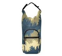 SyXIOP Porte-bouteille d'eau avec porte-bouteille d'eau imprimé fourrure d'ours animal bleu vert avec porte-bouteille d'eau 51/61/81/1134 g pour adultes et enfants pour la marche, la randonnée, le