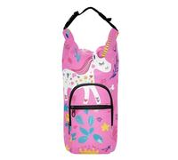 SyXIOP Porte-bouteille d'eau portable mignon et coloré avec motif de licornes colorées de 50/61/81/1,2 l pour la marche quotidienne, la randonnée et d'autres activités de plein air Bolso para Botella