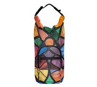 SyXIOP Porte-bouteille polyvalent en verre teinté bohème pour adultes, enfants, marche, camping, voyage, Bolso para Botella De Agua