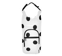 SyXIOP Sac à bandoulière mignon à pois noirs pour bouteille d'eau polyvalent pour la marche 50/61/81/1134 g pour adultes et enfants pour la marche, la randonnée, le camping, les voyages, accessoires