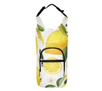 SyXIOP Simple Yellow Lemons Petit sac à dos avec porte-bouteille d'eau facile à transporter pour la randonnée 50/61/81/1,2 l pour la marche quotidienne, la randonnée et d'autres activités de plein air