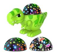 Syzplnwy Veilleuse dinosaure pour enfants - Projecteur d'étoiles rotatif à 360° avec 16 modes d'éclairage, projecteur de plafond pour chambre à coucher pour cadeau d'anniversaire et décoration de