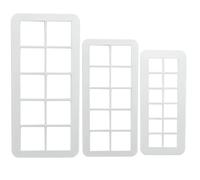 SZCXDKJ - Emporte-pièce géométrique multiemporte-pièce carré pour gâteau fondant - 3 tailles carrées pour décoration de gâteaux