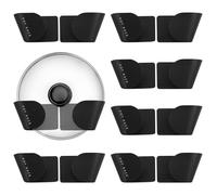 SZCXDKJ Lot De 5 Paires De Porte-Couvercle RéGlables Pour Porte D'Armoire, Organisateur De Couvercle De Casserole RéGlable