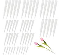 SZCXDKJ Lot de 50 tubes pour fleurs/bouquets de trois tailles pour arrangements floraux, décoration de gâteaux, pics à fleurs, tubes en plastique
