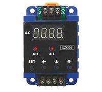 SZD06 AC110-220V AC Ampèremètre Numérique, 0,3 à 50A, Plage de Mesure Détecteur de Relais de Délai D'alarme de Limite Inférieure Inférieure, pour La Mesure et L'affichage(50A)