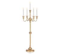 Sziqiqi Chandelier doré pour Centre de Table - Chandelier à 5 Bras en métal pour Centre de Table Floral pour Mariage, fête, Banquet
