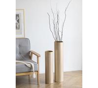Sziqiqi Métal Grand Vase a Poser au Sol: Or Vase de Sol Decoratif 2pcs | Épais, 70/55 cm, Sécurisé pour les Enfants et les Animaux, Vintage, pour Pampas, Salon, Angle, Cheminée, Campagnard