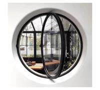 SZITW Fenêtre Ronde rotative à axe Central, hublot décoratif pour Cuisine et Maison avec poignée, fenêtre d'observation pour Ventilation intérieure (60 cm/23,6")
