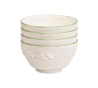 SZLIFE Bol japonais rond en céramique, 11,3 cm, pour repas quotidiens, ré à la chaleur, Bol à riz 11,3 cm, lot 4 pièce