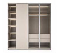 SZLIFE Dressing Walk-in Italien, Armoire Chambre Adulte en Alliage d'Aluminium, Modulable 240x60x220 cm, Achat/Vente en Gros (Veuillez Contacter Le Service Client)