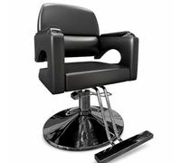 SZLIFE Fauteuil Barbier Hydraulique, Disque Acier Inoxydable Noir Titane