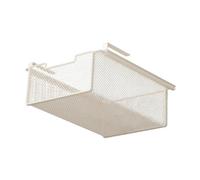 SZLIFE Organisateur de Sous-Vêtements Sous étagère, Organisateur de Rangement, Panier de Tiroir Coulissant Suspendu pour Armoires, Maille Métallique Panier de Rangement pour Cuisine, Penderies, Blanc