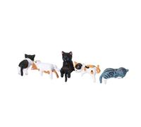 SZLIFE Petite statuette de chat, figurine artisanale, décoration pour écran d'ordinateur, figurine cadeau pour ordinateur portable, Style A