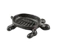 SZLIFE Porte-savon Plateau Ornement Décoratif pour Savon avec Fond Creux Support en Fer Artisanal pour Rangement Décoration Salle de Bain Cuisine, Brun