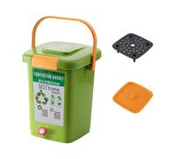 SZLIFE Poubelle à compost d'intérieur avec poignée et couvercle, poubelle hermétique pour déchets alimentaires, seau à compost pour intérieur, jardin, 20l
