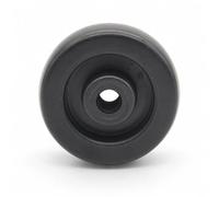 SZLIFE roulettes pour Meubles, roulettes Pivotantes Discrètes en Plastique PP Noir, Petite Roulette Meuble 5 cm, Diamètre intérieur du Trou 6mm, Couleur Noire, 40 * 50mm, Roulette pivotante, 50 * 35