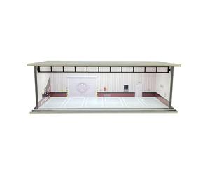 SZLIFE Vitrine de voiture miniature à l'échelle 1/64, vitrine de collection, décor de maison avec boîte de rangement décorative lumineuse, garage, Style A