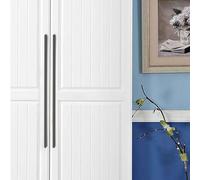 SZLXJMFL Poignée Cuisine,Poignées de Meubles Moderne Solide Aluminium | Finition en Anodisé Poignées en I Longueur: 80 - 1200 mm 2 pièces Poignée de Placard Gris 768mm/30.2in