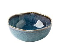 Szq825 Bol décoratif en céramique pour comptoir de cuisine, table basse, salle à manger, centre de table, porte-clés d'entrée et organisateur de bijoux (bleu océan, 17 x 7 cm)