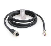 SZRMCC M12 A Code 8 Broches Femelle Connecteur à Ouverture Câble de Capteur Industriel étanche Blindé Câble de Signal pour Module de Bus de Terrain I/O Réseau (10m)