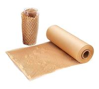 SZSYumUnion Rouleau de papier d'emballage en nid d'abeille - Alternative écologique au papier bulle pour déménager, emballer des arachides, expédier des produits cassables- 10 mètres x 30 cm