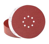 Sztaoip 30 Pièces Disques Poncage 225mm, 8 Trous Disques Abrasifs Grain P40 Ronds Papier Abrasif pour Ponceuse Murale