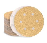 Sztaoip 70 Pièces Disque Abrasif 150mm, 40 Grain Papier a Poncer 6 Trous Papier Abrasif pour Ponceuse Excentrique