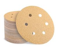 Sztaoip 90 Pièces Disque Abrasif 150mm, Grain P60 P100 P150 P240 P320 P400 Papier a Poncer 6 Trous Papier Abrasif pour Ponceuse Excentrique