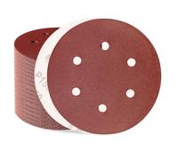 Sztaoip Disques Abrasif 150mm 6 Trous 100 Pièces Grain 150 | Disque a Poncer 150mm pour Ponceuse Excentrique, pour Poncer Bois, Mur, Métal et Peinture