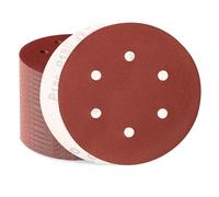 Sztaoip Disques Abrasif 150mm 6 Trous 100 Pièces Grain 180 | Disque a Poncer 150mm pour Ponceuse Excentrique, pour Poncer Bois, Mur, Métal et Peinture