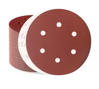 Sztaoip Disques Abrasif 150mm 6 Trous 100 Pièces Grain 240 | Disque a Poncer 150mm pour Ponceuse Excentrique, pour Poncer Bois, Mur, Métal et Peinture