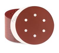Sztaoip Disques Abrasif 150mm 6 Trous 100 Pièces Grain 600 | Disque a Poncer 150mm pour Ponceuse Excentrique, pour Poncer Bois, Mur, Métal et Peinture