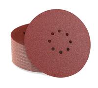 Sztaoip Disques Abrasif 225 mm 8 Trous 50 Pièces Grains Assortis P60-P240 | Disque a Poncer 225 mm, 5 Grains P60/P80/P120/P180/P240, 10 Pièces par Grain, pour Ponceuse Girafe et Plâtre
