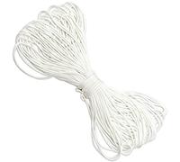 SZXMDKH Cordon pour store romain de 2 mm, 20 mètres de cordon tressé blanc pour rideaux, cordon de suspension pour photos, cordon de levage pour store, cordon de suspension en nylon tressé pour cadre
